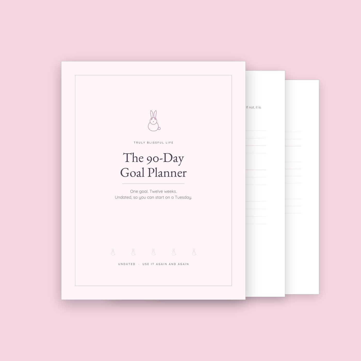 90-Day Goal Planner — Undated Printable Quarterly Planner, 23 Pages - Image 4