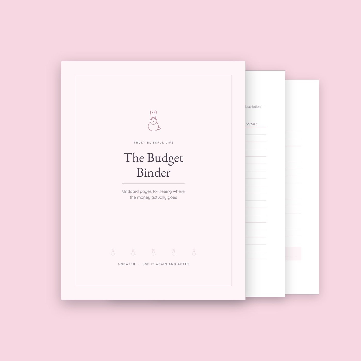 Budget Binder — Printable Undated Budget & Debt Tracker, 32 Pages - Image 4