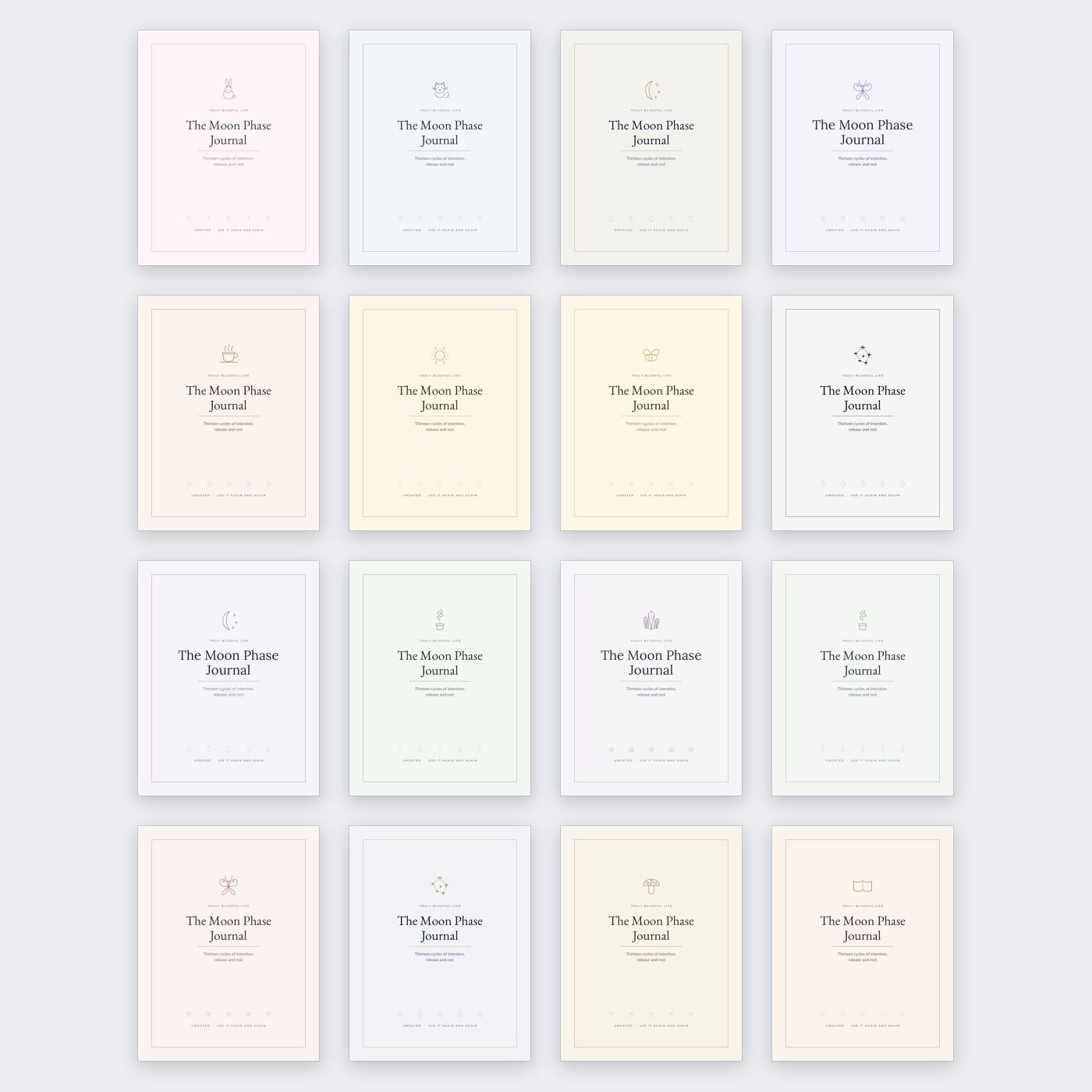 Moon Phase Journal — Printable Lunar Cycle Planner, 23 Pages