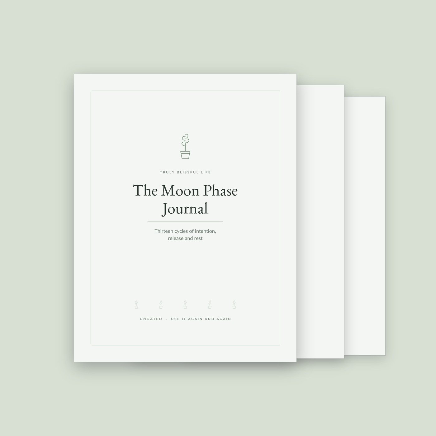 Moon Phase Journal — Printable Lunar Cycle Planner, 23 Pages - Image 3