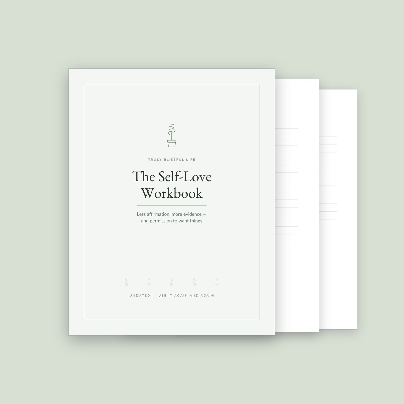 Self-Love Workbook — Printable Prompts for the Inner Critic & Boundaries, 20 Pages - Image 3