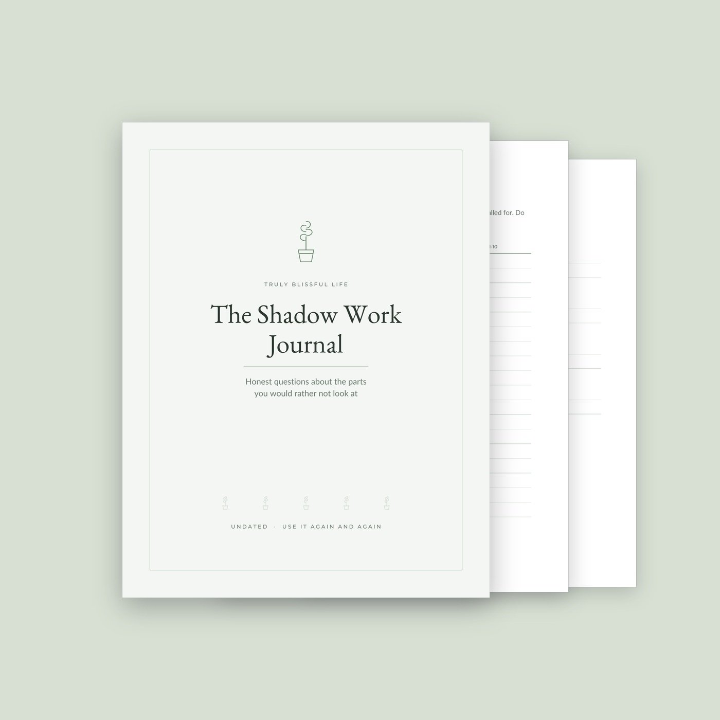 Shadow Work Journal — Printable Prompts & Workbook, 21 Pages - Image 3