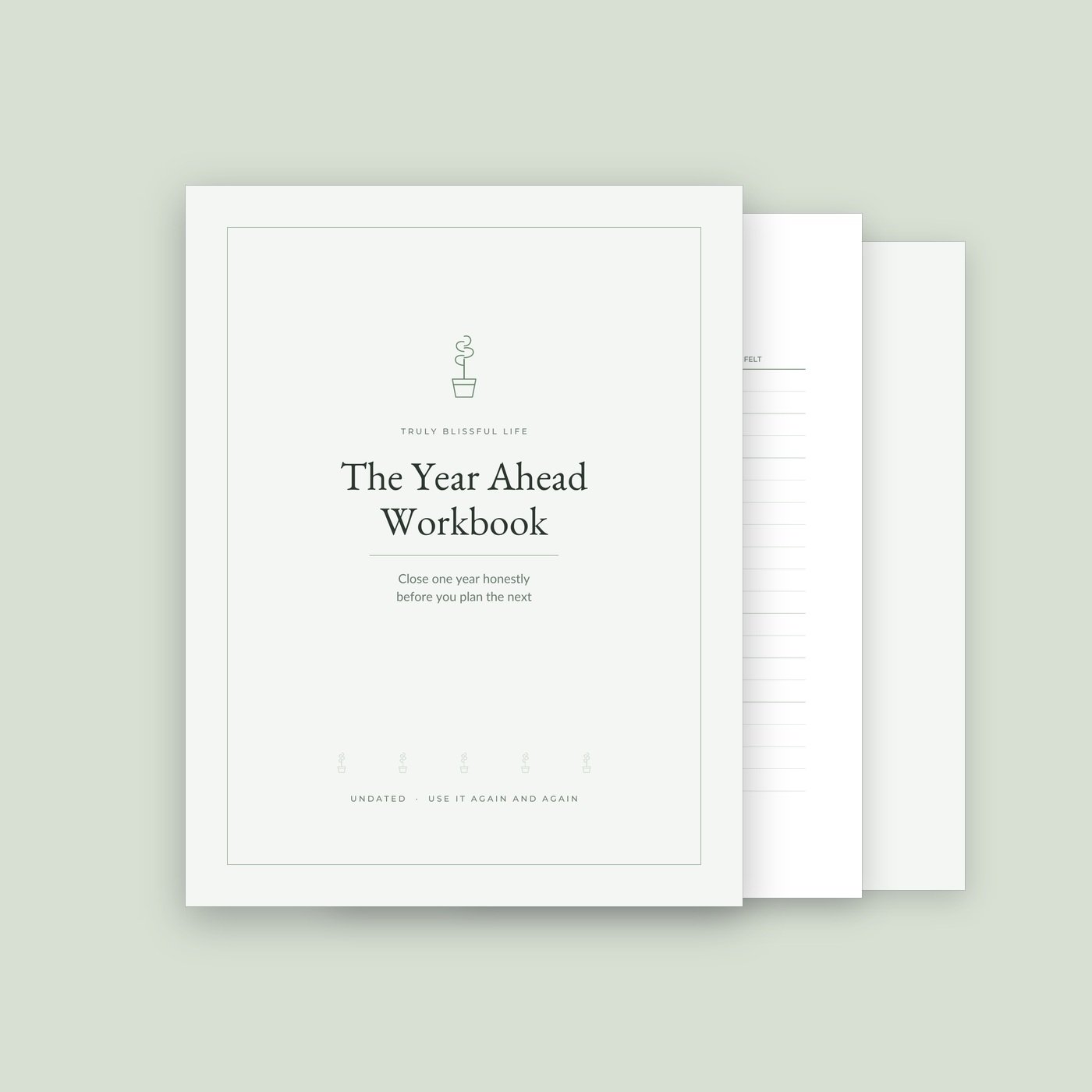 Year Ahead Workbook — Printable Year in Review & Planning, 23 Pages - Image 3